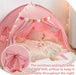 Twin Bed Tent for Kids, Twin Size Bed Tents Indoor Toddler Canopy Privacy Playhouse on Bunk Sleep inside Drafty Room for Girls, Pink, Kid House Toys for Girl Birthday