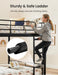 Black Full-Over-Full Heavy-Duty-Metal Bunk Bed With Drawers