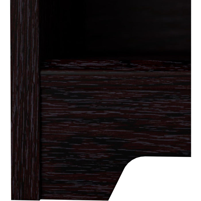 Bush Furniture Tall 5 Shelf Bookcase, Large Open Bookshelf, Sturdy Display Cabinet for Living Room or Home Office, Cabot Collection, Espresso Oak