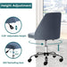 Home Office Desk Chair, Office Chairs Desk Chair Rolling Task Chair Computer Chair Adjustable with Wheels Armless for Bedroom, Vanity Chair for Makeup Room, Living Room