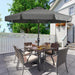 9Ft Patio Umbrella with Valance, Crank and Tilt – 8 Ribs Outdoor Market Umbrella, Uv/Fade Resistant, Waterproof Canopy with Wind Vent for Garden, Deck, Backyard, Pool (Dark Gray)
