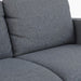 Gunmetal Modern Loveseat: Stylish and Comfortable