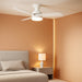Ceiling Fans with Lights and Remote, 36 Inch Ceiling Fan with Light, Low Profile, Reversible, Dimmable LED, Flush Mount, Quiet, DC Motor, White Ceiling Fan for Bedroom, Kitchen, Office