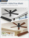 46 Inch Flush Mount Ceiling Fan No Light with Remote,Black Modern Low Profile Ceiling Fan without Light,6-Speeds,Quiet Reversible DC Motor,Indoor&Outdoor Ceiling Fans for Bedroom,Living Room