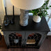 Small Solid Wood Hallway Storage Solutions Cabinet