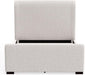 Adele Upholstered California King Platform Bed in Beige