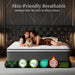 King Mattress 12 Inch Hybrid King Size-Gel Memory Foam Mattress in a Box, Individually Wrapped Pocket Spring, Pressure Relief Edge Support, Medium Firm