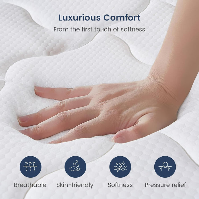 Hotel Level Firm King Size Mattress 12 Inch, Certipur-Us Mattress in a Box