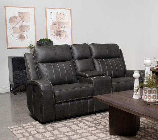 Gray Reclining Loveseat