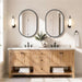 Black Oval Mirror 24X36 Inch, Oval Bathroom Mirror