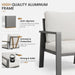 4-Piece Aluminum Outdoor Patio Furniture Sets All-Weather Patio Conversation Set Sectional Sofa with Coffee Table & Cushions with Removable Covers for for Deck Backyard Garden Poolside Balcony Porch
