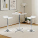 White Round Pub Table With SturdyCrossbase 39Inches