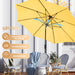 Patio Umbrella 9FT Outdoor Umbrella Patio for Garden Yellow
