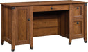 Carson Forge Rustic Vintage Computer Desk with Drawers Storage, in Washington Cherry Finish