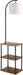 Floor Lamp with Table, Night Stand with Lamp, Narrow Side Table with 3CCT LED Bulb, Small Coffee Table, Modern End Table with Storage Shelves for Living Room Bedroom Home Décor
