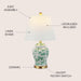 Penelope Ginger Jar 22" LED Table Lamp, White/Green