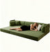 Green Modular Sectional Sofa Bed Removable Ottoman