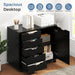 Black Premiumgrade Five Drawer File Cabinet Wheels