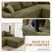 95 Inch Boneless Cloudlike Sectional Sofa MemoryFoam