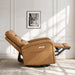 Power Swivel Recliner Chair, Faux Leather Recliner 270° Rotation Modern Nursery Glider, Ergonomic Armrest & Side Storage Pocket, Comfortable Armchair for Living Room Bedroom & Nursery