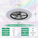 Low Profile Ceiling Fan with Light, Enclosed Bladeless Ceiling Light, Bluetooth Speaker, 6 Speeds Reversible, Stepless Dimming, Smart Flush Mount Ceiling Fan for Bedroom, Kids Room and Living Room 22"