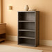 I 7060 Bookshelf, Bookcase, Etagere, 5 Tier, 48"H, Office, Bedroom, Laminate, Brown, Contemporary, Modern