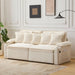 King Size Beige UltraLuxurious Sleeper Sofa USBPortsPro