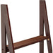 Ladder Bookshelf Organizer, Solid Rubberwood Frame, Espresso Finish, 14" D X 24.8" W X 70.1" H