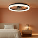 Ceiling Fans with Lights and Remote, 20" Fandelier Ceiling Fan Flush Mount, 3000K-6500K Smart Bladeless LED Fan Light, Modern Low Profile Ceiling Fan with Light for Bedroom, Kids Room and Living Room.