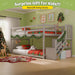 CharcoalGray SpaceSaving Twin Over Bunk Bed Staircase