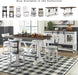 Signature Design by Ashley Farmhouse Counter Height Dining Table, White