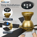 Ceiling Fans with Lights and Remote, 52 Inch Ceiling Fan with Light, Low Profile Reversible Gold Fandelier Ceiling Fan, Dimmable LED, Flush Mount, Quiet DC Motor, for Bedroom Kitchen