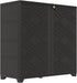 Outdoor Storage Cabinet With Doors Black 34x15x34