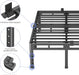 Full Size Metal Platform Bed Frame, 22 Inch Dual-Layer Heavy Duty Base
