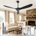 60Inch Outdoor Smart Ceiling Fan VoiceControl Remote