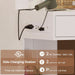 Vanity Desk with Mirror Lights, Storage Bench & Power Outlet, Corner Vanities with Rotating Cabinet & Drawers, 42.5" L Shaped Vanity Set, 3 Light Settings, for Women Girls, Modern White