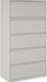Hirsh 36 in W 5 Drawer Lateral File Cabinet, Light Gray, A4/Legal/Letter 17640-1 Each