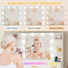 Vanity Desk With Multicolor RGB Illuminated Mirror