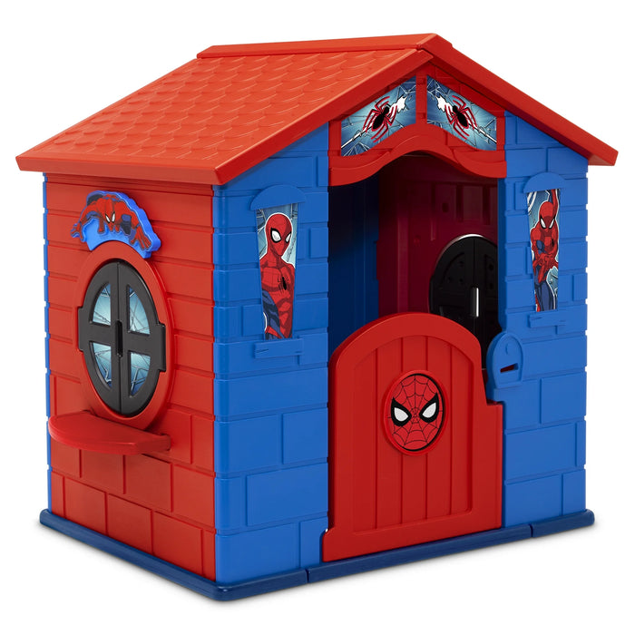 Marvel Spider-Man Plastic Indoor/Outdoor Playhouse with Easy Assembly by , Blue/Red