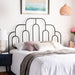 Home Paloma Retro Black Headboard, Full