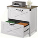 2 Drawer Lateral File Cabinet WhiteLockingSystemA4