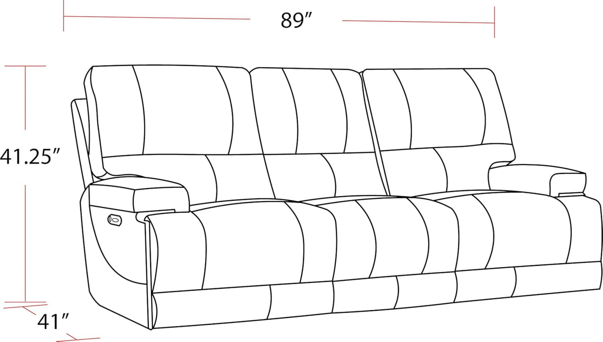 Whitman - Verona Azure - Powered by Freemotion Power Reclining Sofa and Recliner