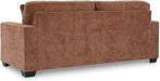 Queen Burnt Orange Contemporary Luxury Sofa Sleeper