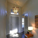 6 Light Contemporary Farmhouse Wooden Beaded Chandelier