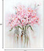 Abstract Bouquet Canvas Wall Art: Pink Flower in Vase Artwork Hand Painted Oil Painting for Teen Girl Bedroom Floral Picture Poster for Living Room Decor 24" X 30"