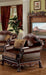 3-PS Living Room Set, Traditional Collection Including Sofa W/3 Pillows, Loveseat W/2 Pillows and Chair W/1 Pillow, Cherry Oak, Vintage/Victorian