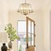 17.7 Inch Gold Crystal Chandelier Contemporary Fixture