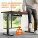 Height Adjustable Electric Standing Desk, 48 X 24 Inches Sit Stand up Desk, Memory Computer Home Office Gaming Desk with 3 Preset Heights, Cable Management Box,2 Hooks & 4 Velcro Cable Tie, Brown