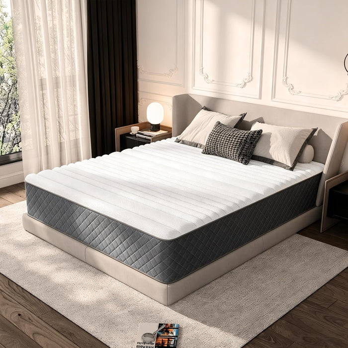 Full Size Mattress, 12 Inch Full Mattress Hybrid Medium Firm,