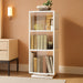 5-Tier Rotating Bookshelf With Clear Acrylic Panels